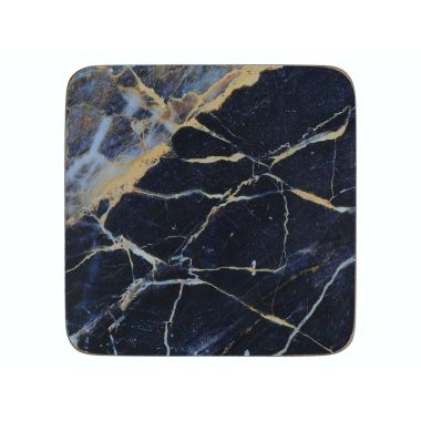 Creative Tops Marble Coasters, Set of 6 – Navy