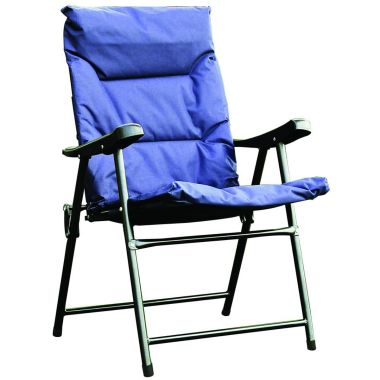 Redwood Leisure Padded Folding Chair – Navy