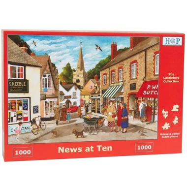 House Of Puzzles The Castleford Collection MC414 News At Ten Puzzle - 1000 Piece