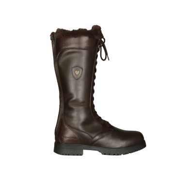 Shires Moretta Nola Lace Country Boots, Wide Fit - Brown