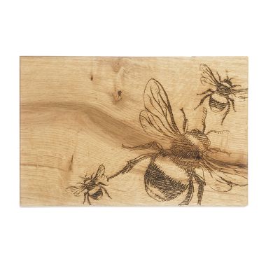 Oak Serving Board, 30cm - Bee