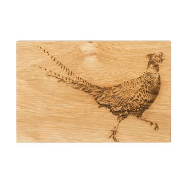 Oak Serving Board, 30cm - Pheasant