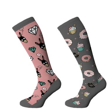 Women’s Odd Pair Novelty Socks – Donkey Donuts