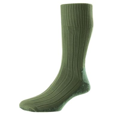 HJ Hall Men’s Indestructible Cushioned Socks – Olive