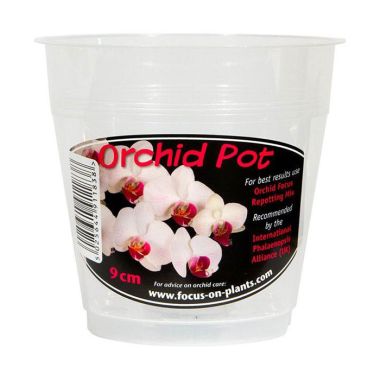 Growth Technology Orchid Pot, 9cm - Clear