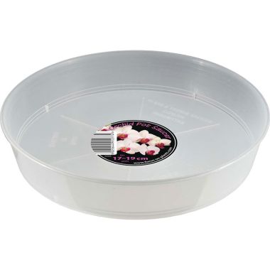 Growth Technology Orchid Saucer for Pot, 17cm - 19cm - Clear