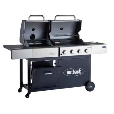 Outback Dual Fuel 4 Burner Gas and Charcoal Barbecue