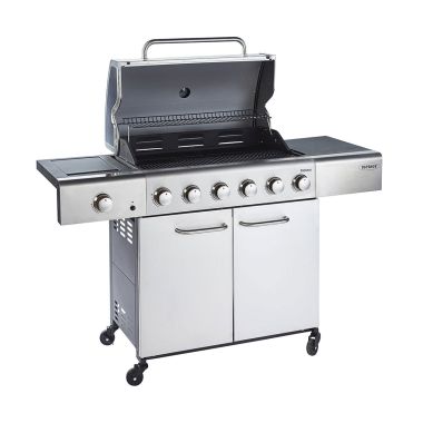 Outback Meteor 6 Burner Gas Barbecue with Free Regulator