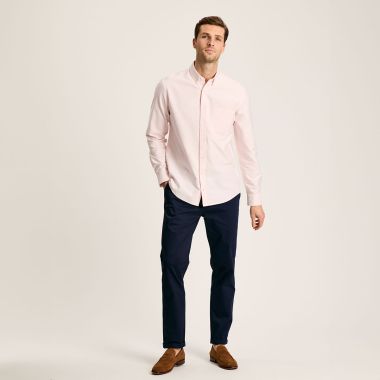 Joules Men's Oxford Long Sleeve Shirt - Pink