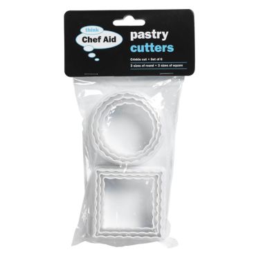 Chef Aid Crinkle Pastry Cutters - Set of 6