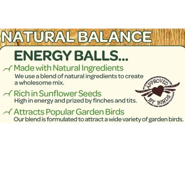 Peckish Natural Fat Balls Tub - 50 Pack