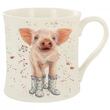 Bree Merryn Fine China Mug, 250ml - Penelope the Pig