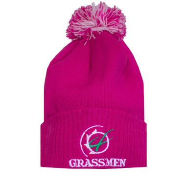 Grassmen Bobble Hat - Pink