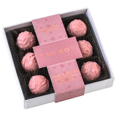 Pink Marc de Champagne Chocolate Truffles