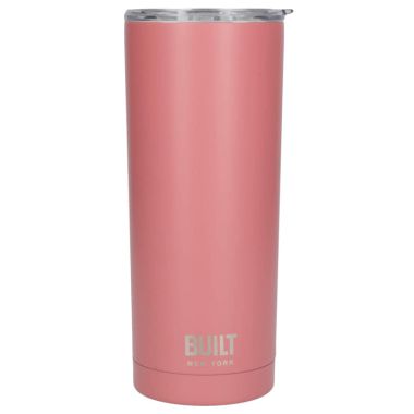 Built Double Walled Stainless-Steel Travel Mug, 565ml – Pink
