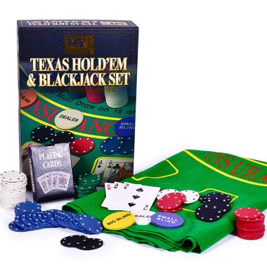 M.Y Outdoor Games Texas Hold’em Poker & Blackjack Set
