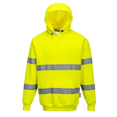 Portwest B304 Hi-Vis Hooded Sweatshirt – Yellow