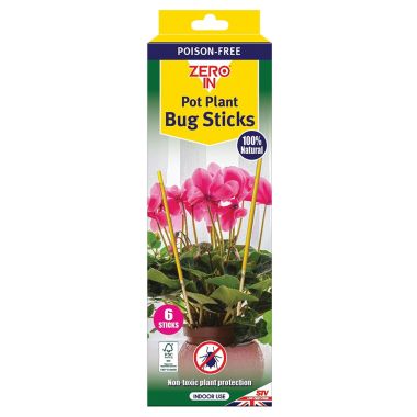 Zero In Pot Plant Bug Sticks - 6 Pack