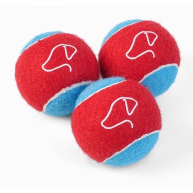 Zoon Power Pooch Mini Tennis Balls, 5cm - Pack of 3