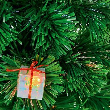 2.6ft Premier Fibre Optic LED Lit Parcel Artificial Christmas Tree