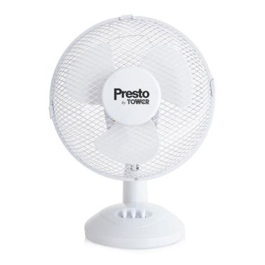 Presto PT600001 by Tower Desk Fan, 9in – White
