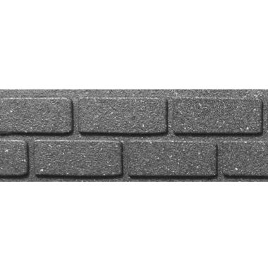 EZ Borders Ultra Curve Rubber Brick Border Edging, 9cm – Grey