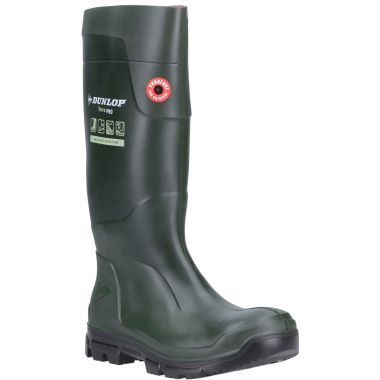 Dunlop Purofort Terrapro Wellington Boots - Green