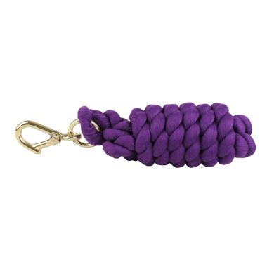 Shires Plain Headcollar Lead Rope - Purple