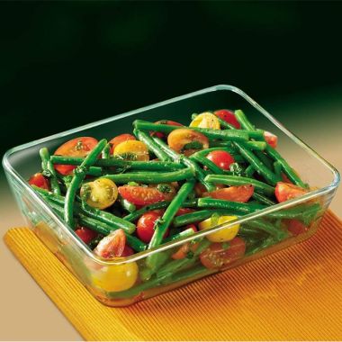 Pyrex Cook and Freeze Rectangular Glass Dish with Lid - 2.6 Litre