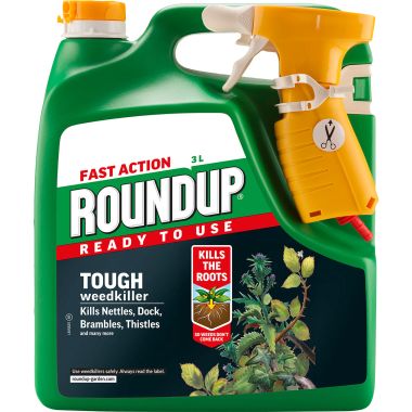  Roundup Tough Ready to Use Weedkiller - 3 Litres
