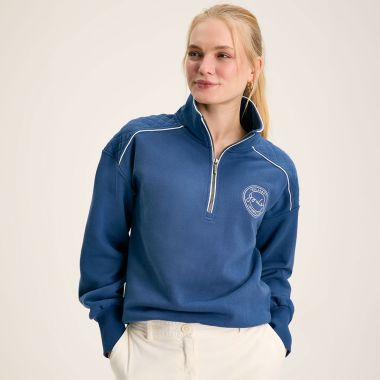 Joules Women's Racquet Half-Zip Fleece - Ink Blue
