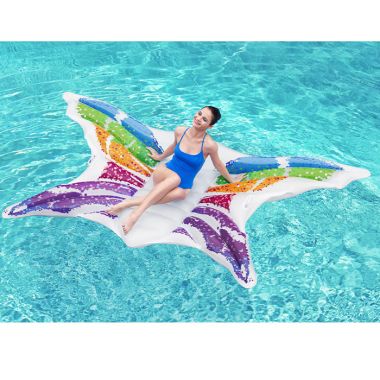 Bestway Inflatable Rainbow Butterfly Float - 294cm x 193cm