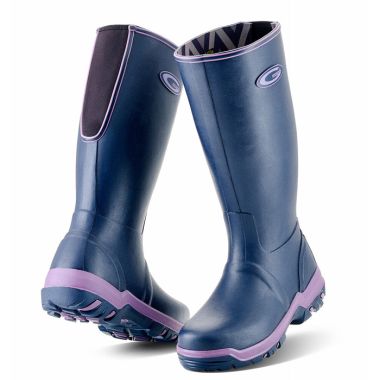 Grubs Women's Rainline Wellington Boots - Aubergine