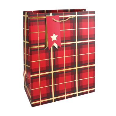 Tartan Christmas Gift Bag – Large