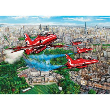  Gibsons Reds Over London Jigsaw Puzzle - 1000 Piece
