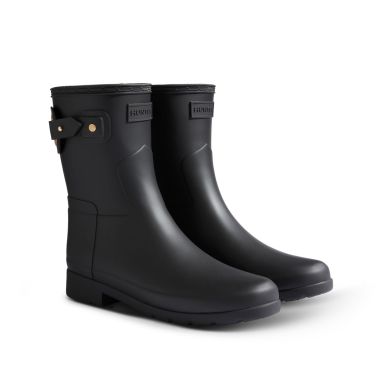  Hunter Women's Refined Slim Fit Short Wellington Boots - Black