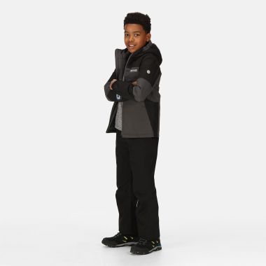 Regatta Children's Beamz II Jacket – Dark Grey/Black