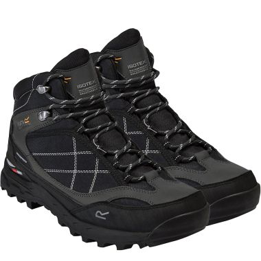 Regatta Men’s Samaris Pro Mid Walking Boots – Black/Briar