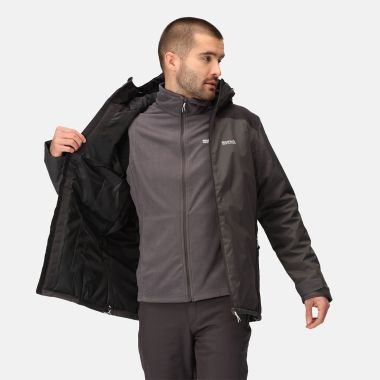 Regatta Men’s Thornridge II Waterproof Walking Jacket – Ash Black