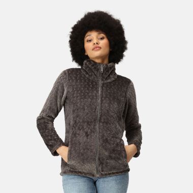 Regatta Women's Heloise Full Zip Fleece – Dark Grey Wavy