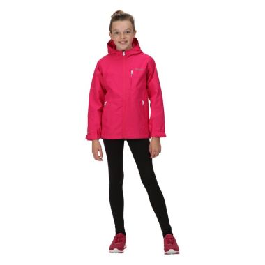 Regatta Children’s Calderdale II Waterproof Hooded Walking Jacket – Pink Fusion