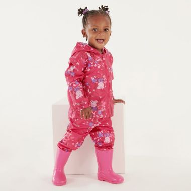 Regatta Children’s Peppa Pig Puddle Jacket – Pink Fusion