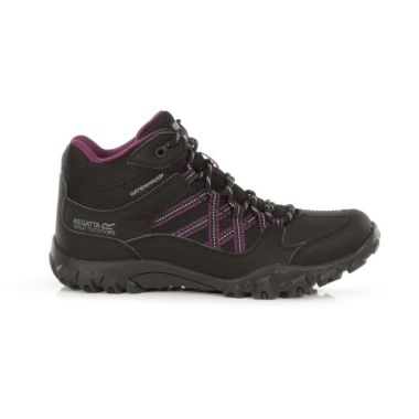 Regatta Women's Edgepoint Mid Walking Boots - Black/Prune