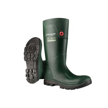 Dunlop Purofort Fieldpro Full Safety Wellington Boots - Green