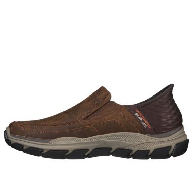  Skechers Men's Slip Ins RF Respected Elgin Shoes - Brown 