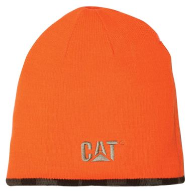 CAT Reversible Logo Knit Cap – Hi Vis Orange