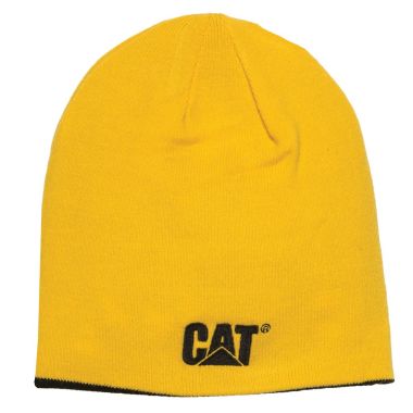 CAT Reversible Logo Knit Cap – Yellow