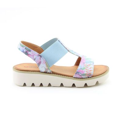 Heavenly Feet Women's Ritz Sandals - Floral Blue