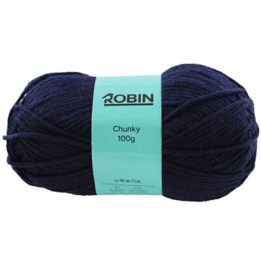 Robin Chunky Wool, 140m - Navy