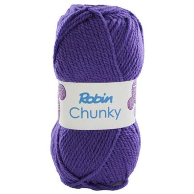 Robin Chunky Wool, 140m - Violet